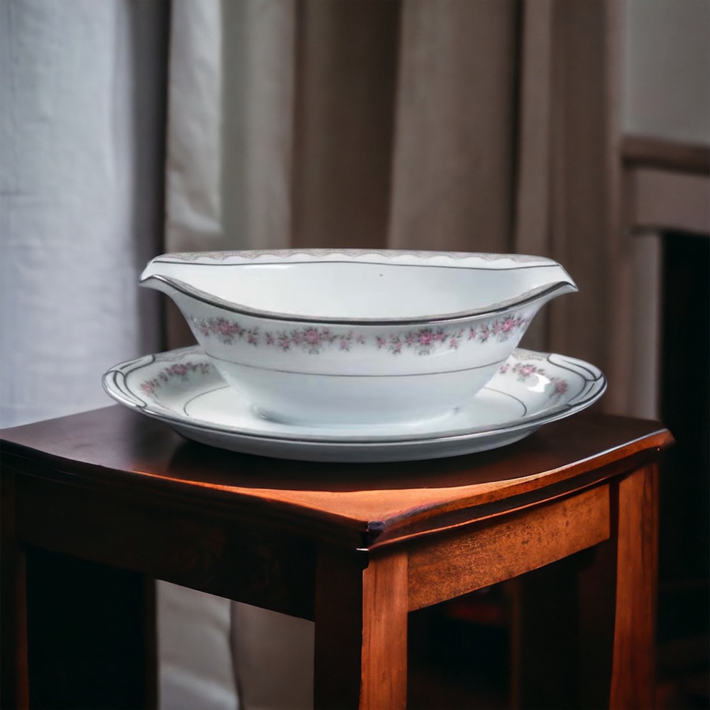 Glenwood by Noritake Gravy Plate with Attached Underplate